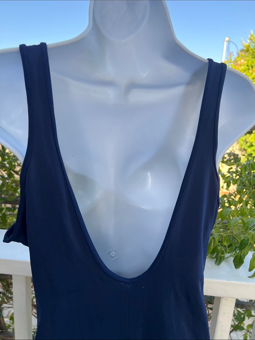 Tropical Floral XL One-Piece Swimsuit in Navy with Pink & Red Print LAND’S END - Picture 8 of 11